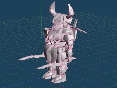 Robots Mecha SD Buffalo - CR 09 3D model