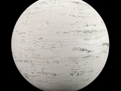 Travertine Vein Cut Stone Texture PBR Vray Corona Blender Texture