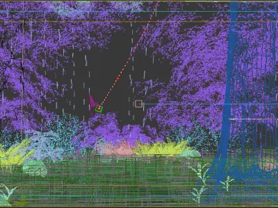 Riparian Forest Scene  3D model