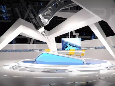 Virtual Broadcast Studio 09 3D model