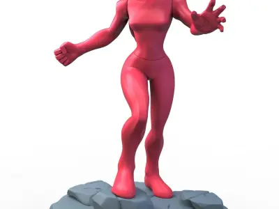 Infinidudette Pose A 3D print model