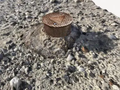 Apocalyptic Landscape Elements 3D model