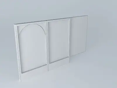 Zelda Wind Waker Matching Stain Glass Windows and Wall Picture 3D model