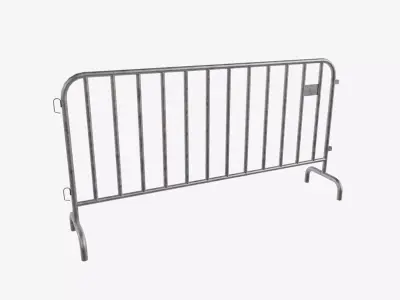 Crowd Barrier Low-poly 3D model