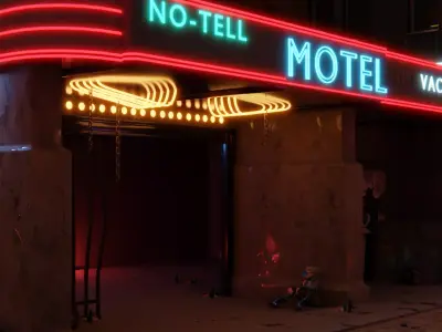 No Tell Motel 3D model