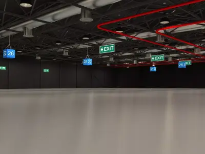 Exhibition Hall Ceiling 3D model