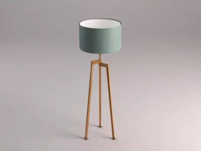 FLOOR LAMP---Staggered tripod 3D model