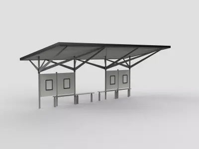 Bus Stop 02 3D model