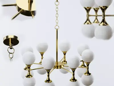hudson valley lighting astoria chandelier  3D model