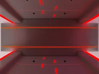 Sterilization corridor 3D model