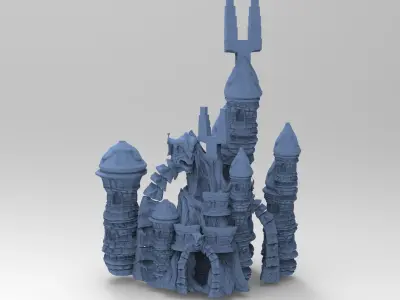 Blackstar Winter Town Turrets 3D model