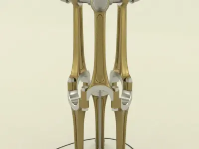Industrial lamp delta 3D model