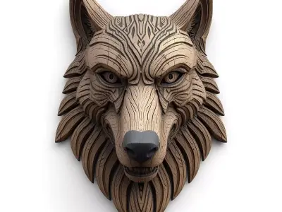 Viking Animal Totem 3D Model v03 Low-poly 3D model