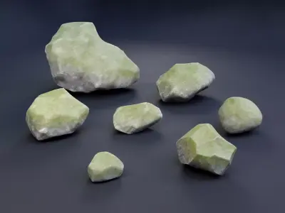 Rock Pack 2  Low-poly 3D model