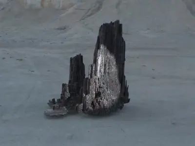 Irish folklore rocks sea front 3D model