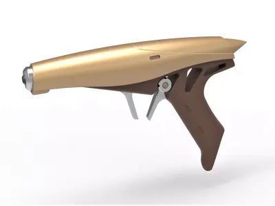 Kueget LN-21 blaster pistol from Star Wars Revenge of the Sith 3D model