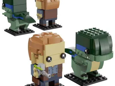 Lego Brickheadz - 41614 Owen and Blue 3D model