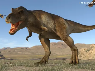  Tyrannosaurus Rex Attack Pose 