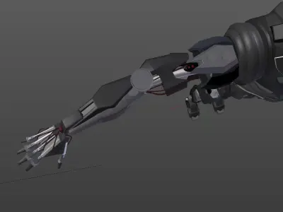 Robot Low-Poly Model humanoid Low-poly 3D model