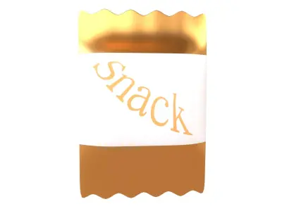 Cartoon Snack Package v1 002 Free low-poly 3D model