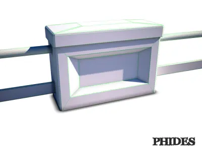 Balustrade 01 Low-poly 3D model purchase