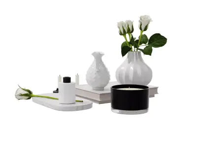 H M Decorative Set 3D model