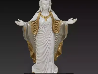 Divine Grace - Sacred Religious Sculpture Collection 3D Model Pack