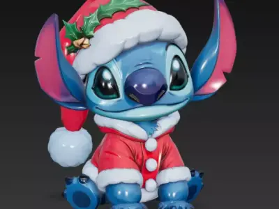 Stitch - Collectable figure 22 Chrismas 3D print model