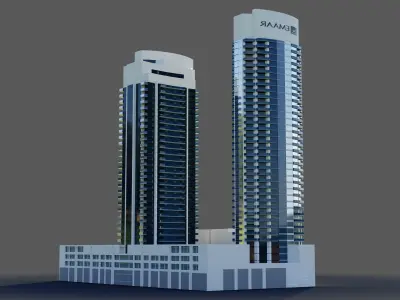 The lofts towers - Dubai 3D model