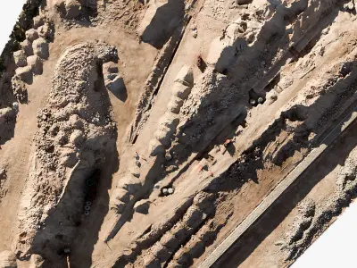 3D Scanned Big Construction Site 3D model