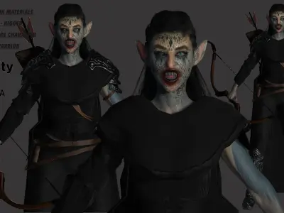 AAA 3D MODEL FANTASY MONSTER CREATURE CHARACTER -THE DEVIL ELF