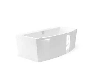White Bathtub 3D model
