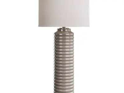  Uttermost Yana  Ribbed Cylinder Lamp Low-poly 3D model