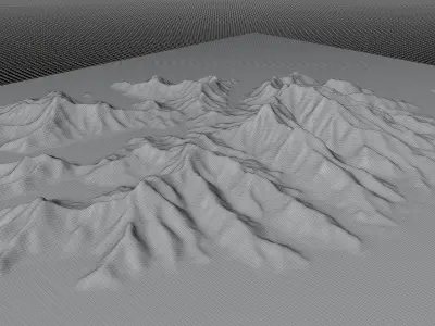 Tahaa island full 3d terrain 3D model