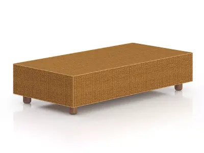 Wicker Coffeetable 3D model