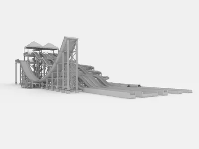 Waterpark Slide 12 3D model