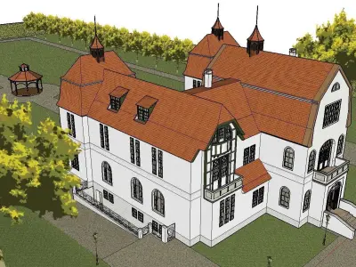 vacation spot-Resort-Fashion Leisure Hotel-0138 3D model