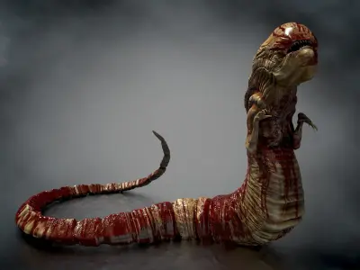 Chestburster  Low-poly 3D model