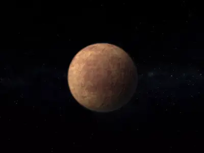 Barren Alien Planet 01 Low-poly 3D model