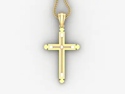 Cross Light Gold 4CP098 3DM STL 3D model