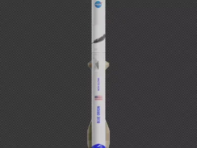 New Glenn rocket 3D model