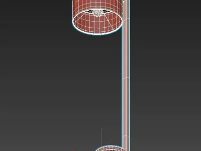 CHICAGO modern floor lamp with shade 3D model