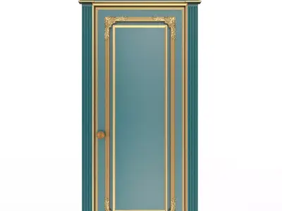 Carved Door Classic 01803 Low-poly 3D model