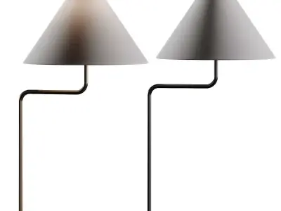 Pottery Barn Monroe Metal Table Lamp 3D model