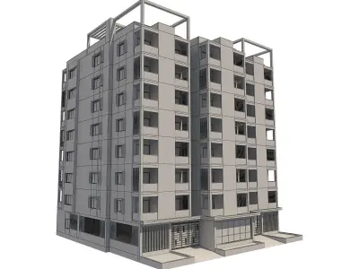 Apartment building 15 3D model