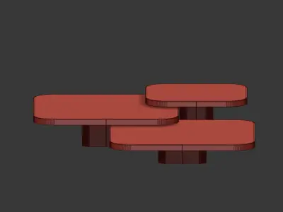 Bow Coffee Tables Classicon 3D model
