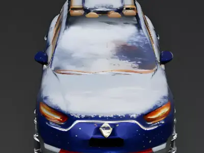 Luxury Ski-Resort SUV 3D Model Low-poly 3D model