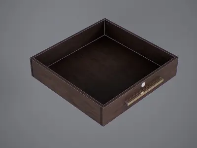 Bedside Cupboard Low-poly 3D model