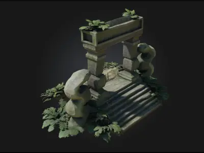 Serpent Portal  Gateway of the Ancient Serpent Cult 3D model