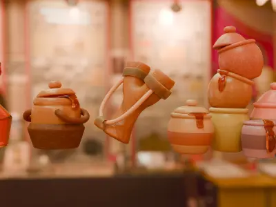 bear house  Low-poly 3D model